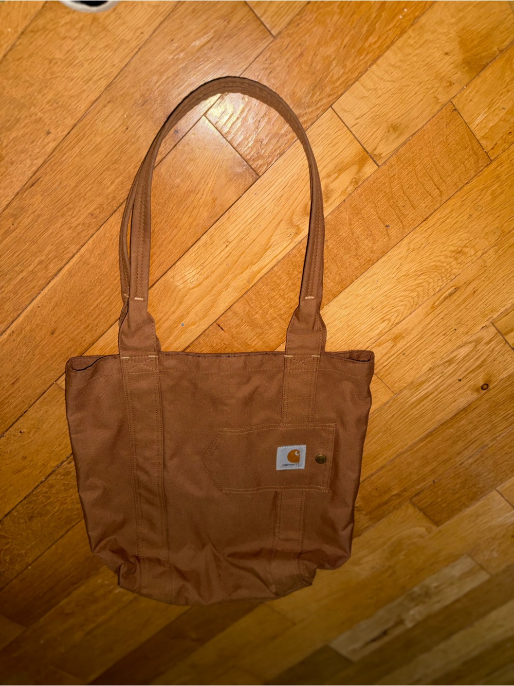 Carhartt Brown Canvas shoulder Tote Bag